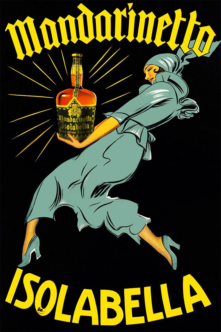 Mandarinetto Isolabella Vintage Advertising Print Wall Art Home Poster