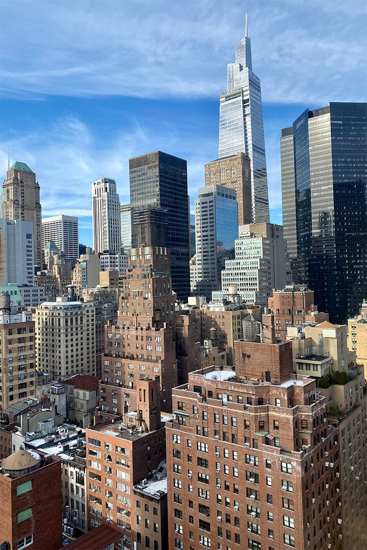 Manhattan Landscape Cultural Center Print Canvas Wall Art Home Poster