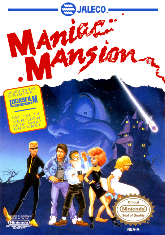 Maniac Mansion (Usa) Nes Print Poster