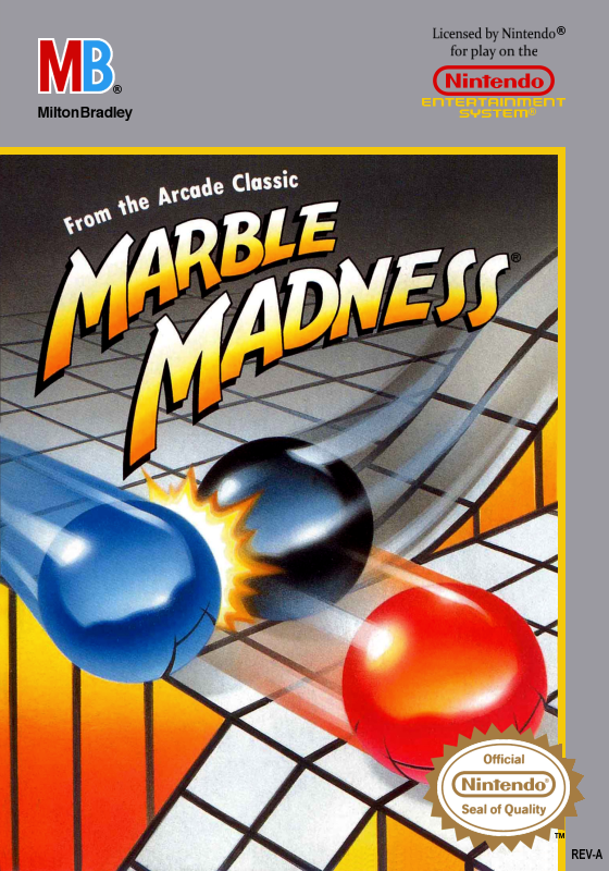 Marble Madness (Usa) Nes Print Poster