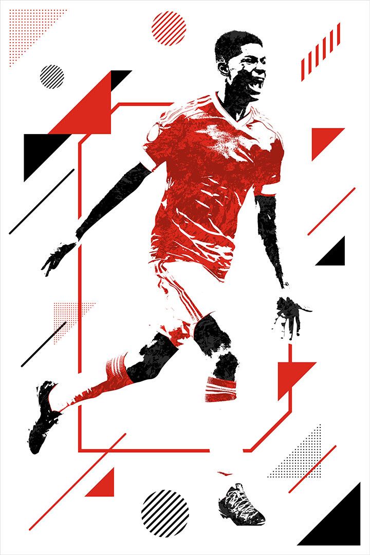 Marcus Rashford British Football Soccer Player Magnet