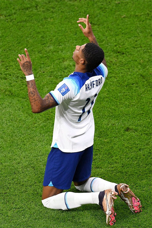Marcus Rashford Goal Celebration England World Cup Wall Art Poster
