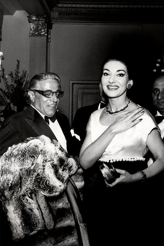 Maria Callas And Aristotle Onassis Painting Print Wall Art Home Poster