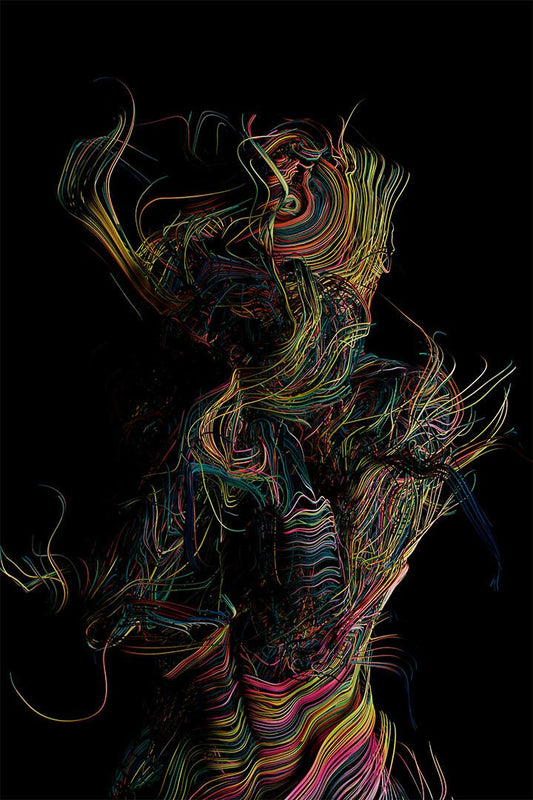 Marijuana Dope Dimensions Colorful Painting Print Wall Art Home Poster