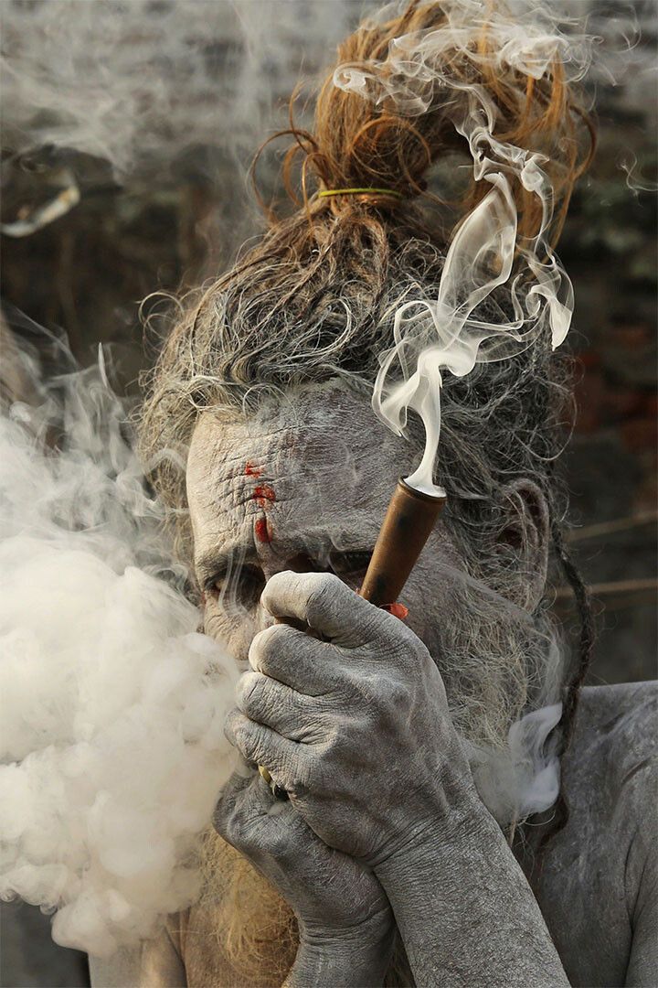 Marijuana Holy Smoke Photograph Painting Print Wall Art Home Poster