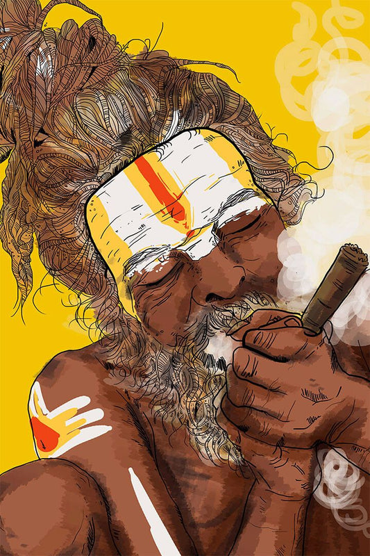 Marijuana Holy Smoke Picture Painting Print Wall Art Home Decor Poster
