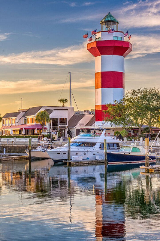 Marina On Hilton Head Island Print Canvas Wall Art Home Decor Poster