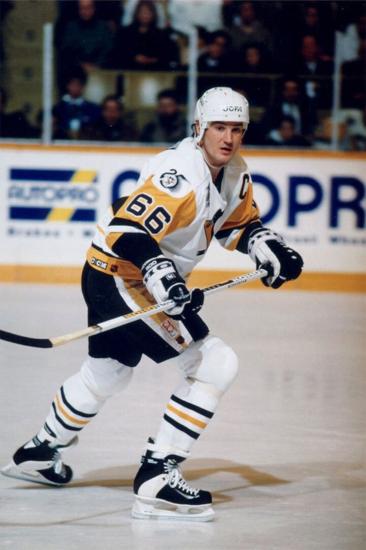 Mario Lemieux Celebrity Ice Hockey Athlete Match Wall Art Home Poster