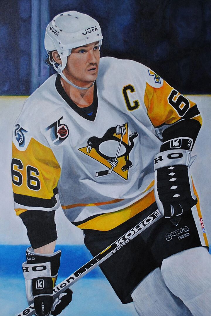 Mario Lemieux Celebrity Ice Hockey Athlete Wall Art Home Decor Poster