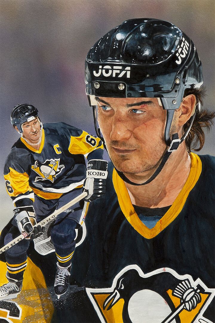 Mario Lemieux Celebrity Ice Hockey Sports Match Keychain