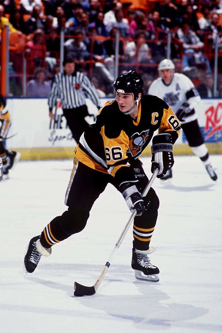 Mario Lemieux Vintage Ice Hockey Sports Style Wall Art Home Poster