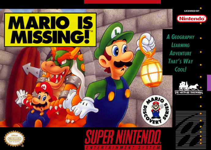 Mario Is Missing! (Usa) Snes Print Poster