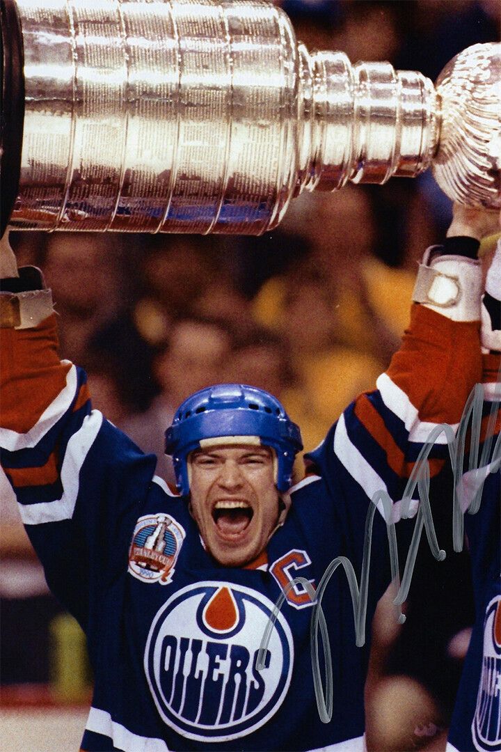 Mark Messier Celebrity Ice Hockey Athlete Wall Art Home Decor Poster