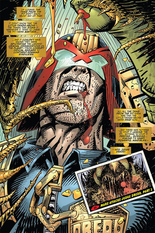 Mars Attacks Judge Dredd Comic Decor Wall Art Print Poster