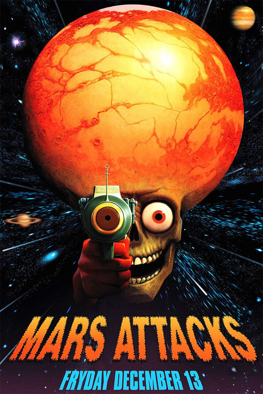 Mars Attacks Movie Friday 13 Decor Wall Art Print Poster