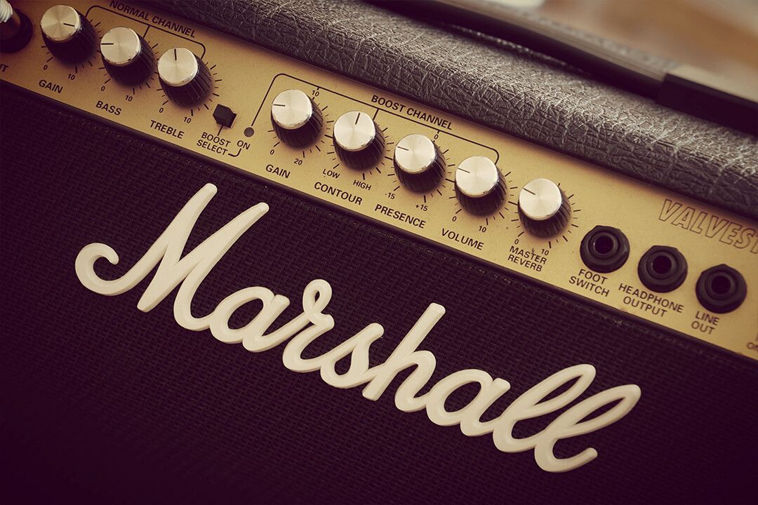Marshall Black Guitar Amplfier Music Equipment Wall Home Decor Poster
