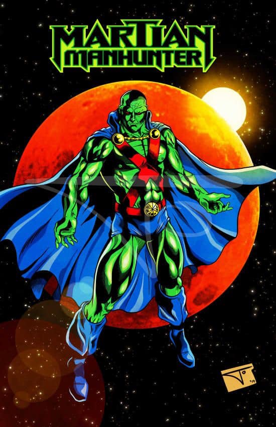Martian Manhunter Portrait Print Poster