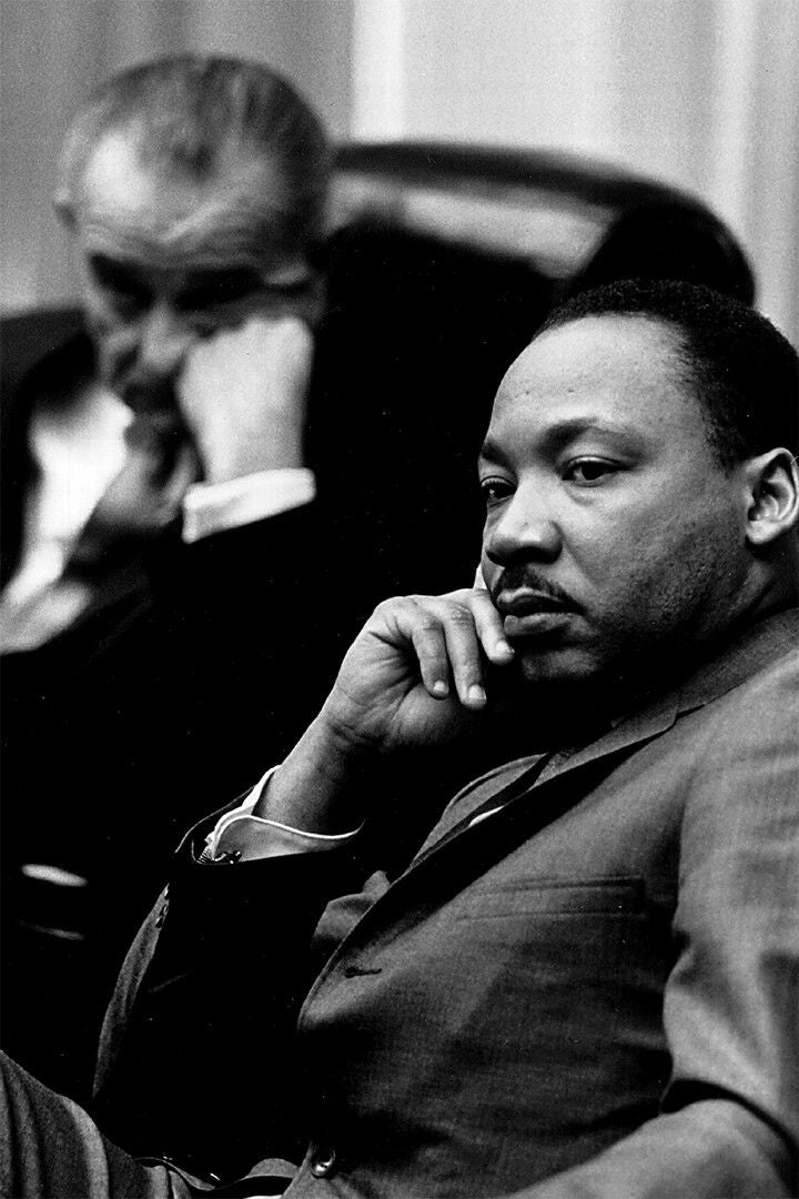Martin Luther King Jr At Meeting Print Canvas Keychain