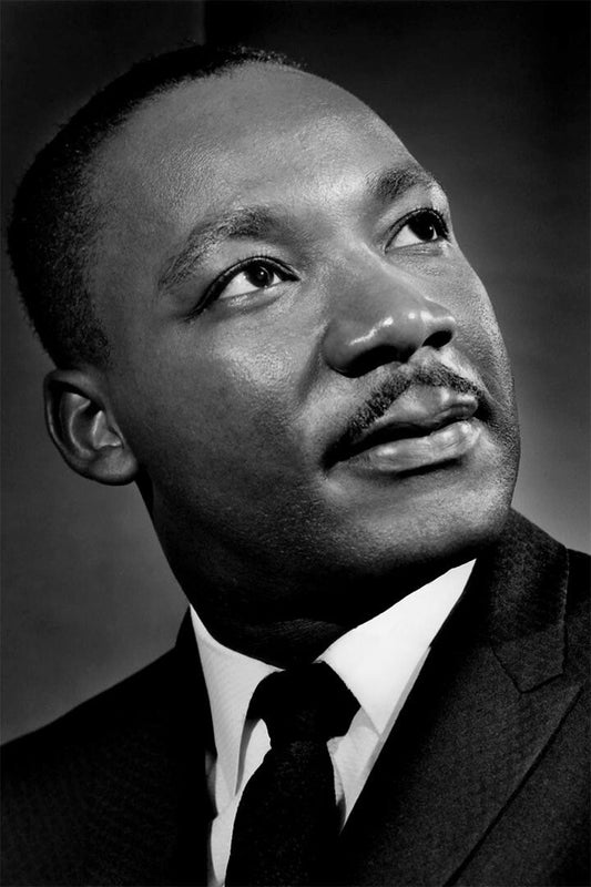 Martin Luther King Jr Baptizer Black White Painting Wall Art Home Poster