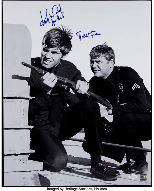 Martin Milner & Kent Mccord Adam 12 Facsimile Autograph Picture Photo