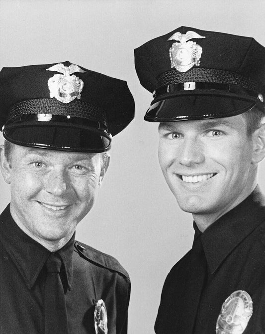 Martin Milner & Kent Mccord In Adam 12 Tv Show Picture Poster Photo