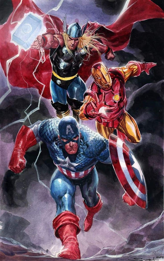 Marvel Superheroes Action Scene Print Poster