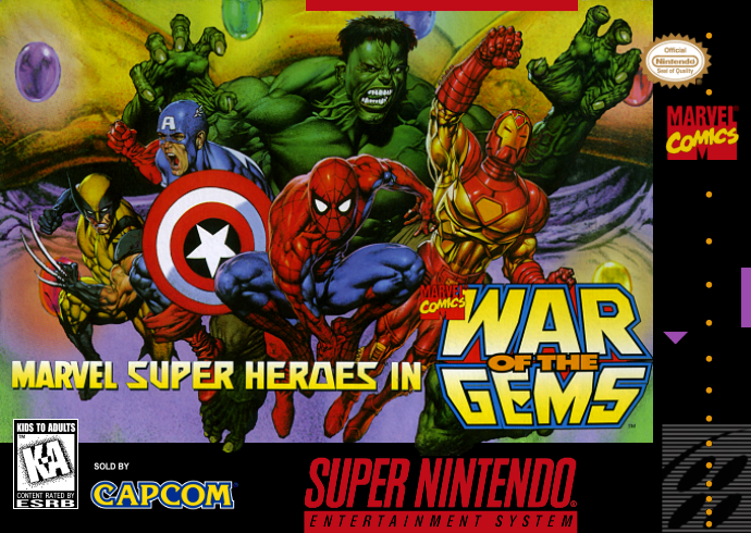 Marvel Super Heroes In War Of The Gems (Usa) Snes Print Poster