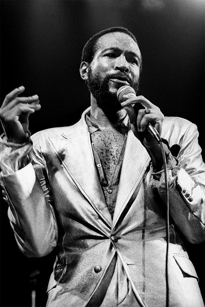 Marvin Gaye At Home Musician Album Producer Wall Art Home Decor Poster