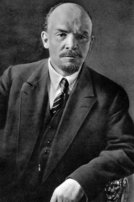 Marx Lenin Hat Posed Political Brown Background Wall Home Decor Jigsaw Puzzle
