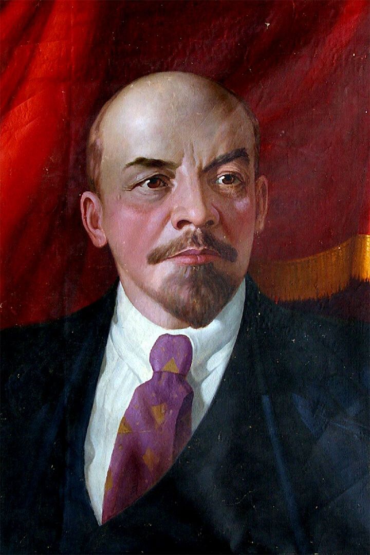 Marx Lenin Hat Posed Politician Black And White Wall Home Decor Poster