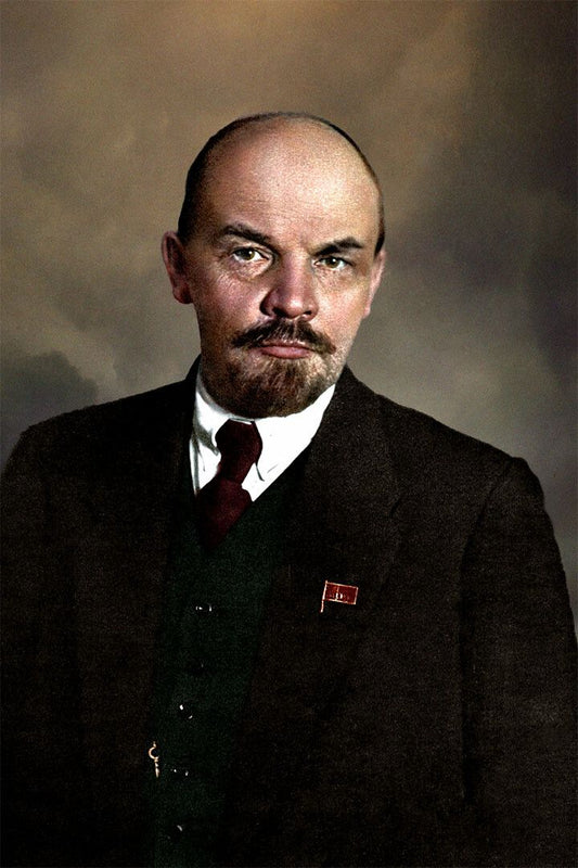 Marx Lenin Hat Posed Revolutionary Print Painting Wall Home Decor Jigsaw Puzzle