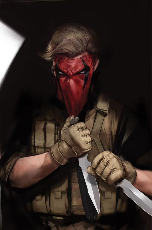 Masked Warrior Knives Print Poster