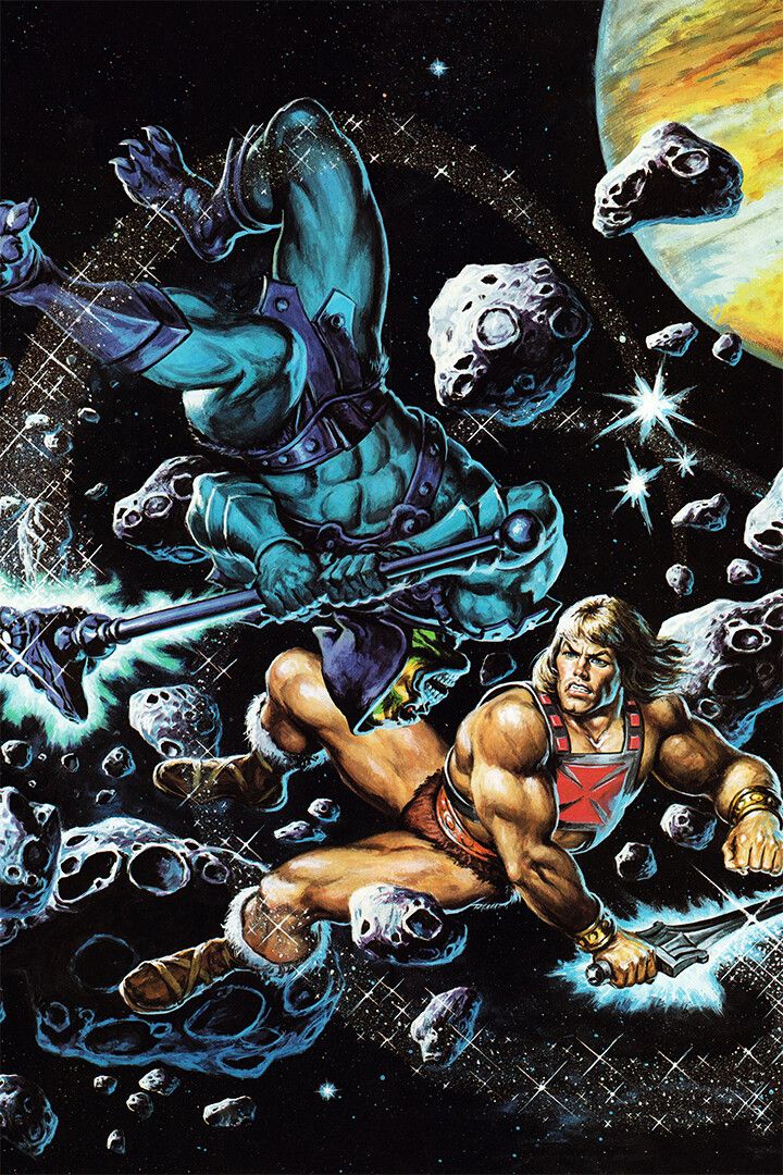 Masters Of Universe Skeletor Moon And Staff Heman Decor Keychain