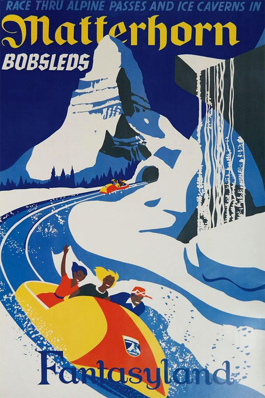 Matterhorn Fantasyland Vintage Travel Jigsaw Puzzle