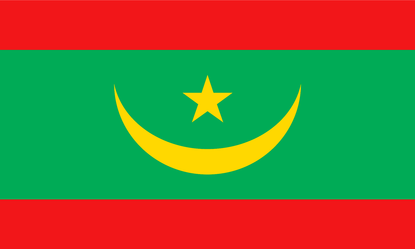 Mauritania Flag Print Poster