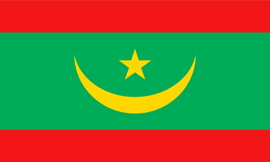 Mauritania Flag Print Poster