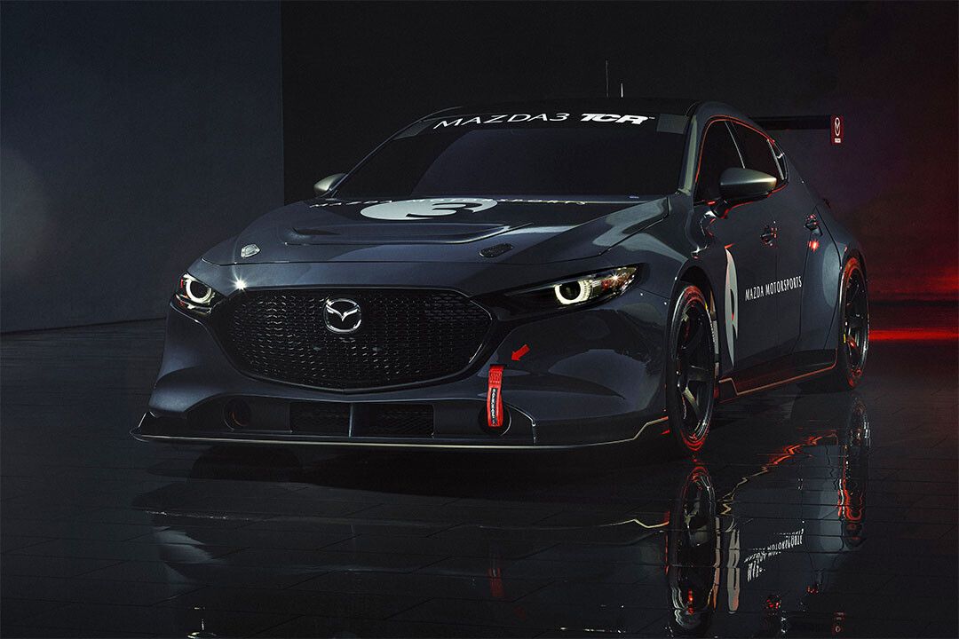 Mazda 3 Tcr Sports Car Vehicle Automotive Keychain