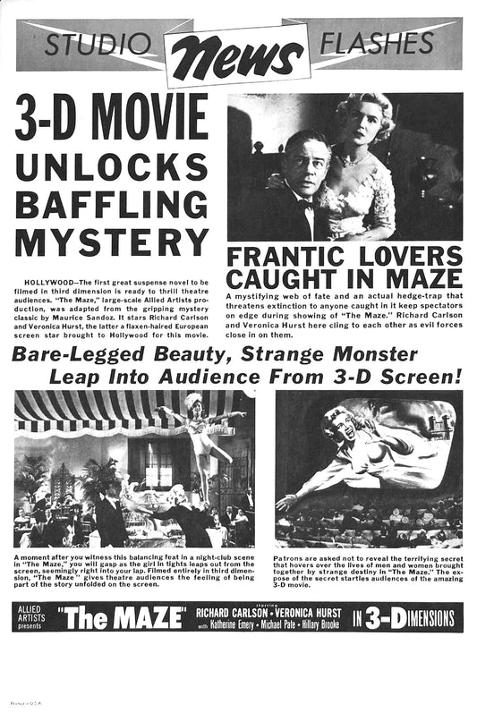 Maze 1953 05 Movie Magnet