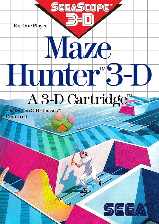 Maze Hunter 3 D Sega Master System Print Poster