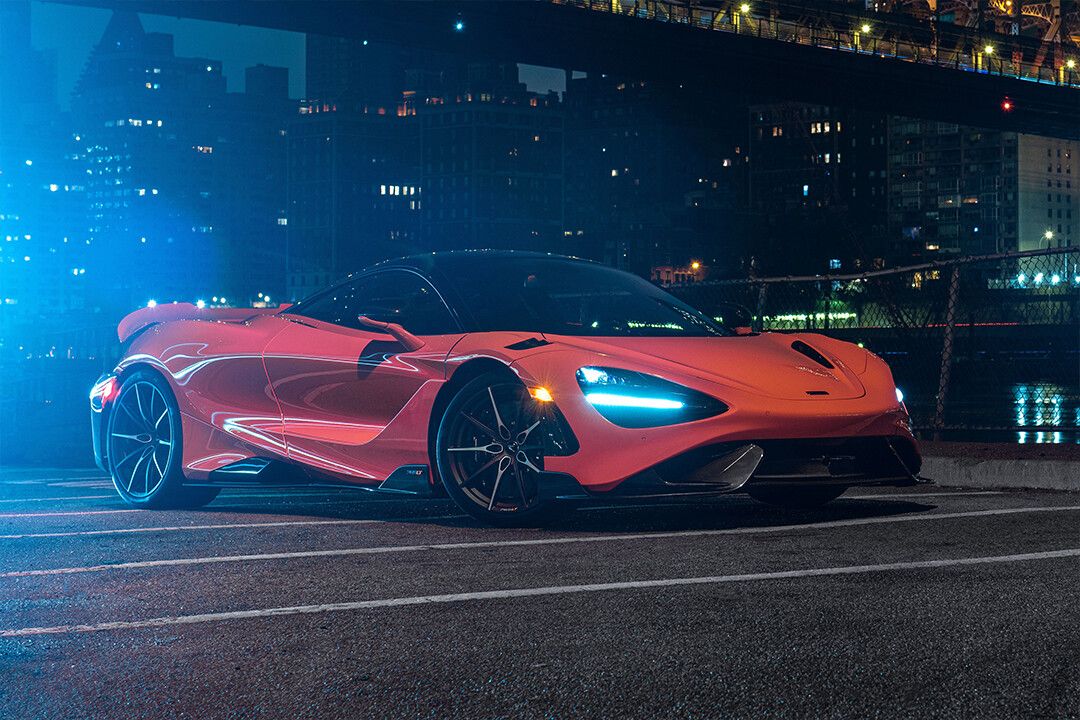 Mclaren 765Lt Night Cityscape Art Home Decor Jigsaw Puzzle