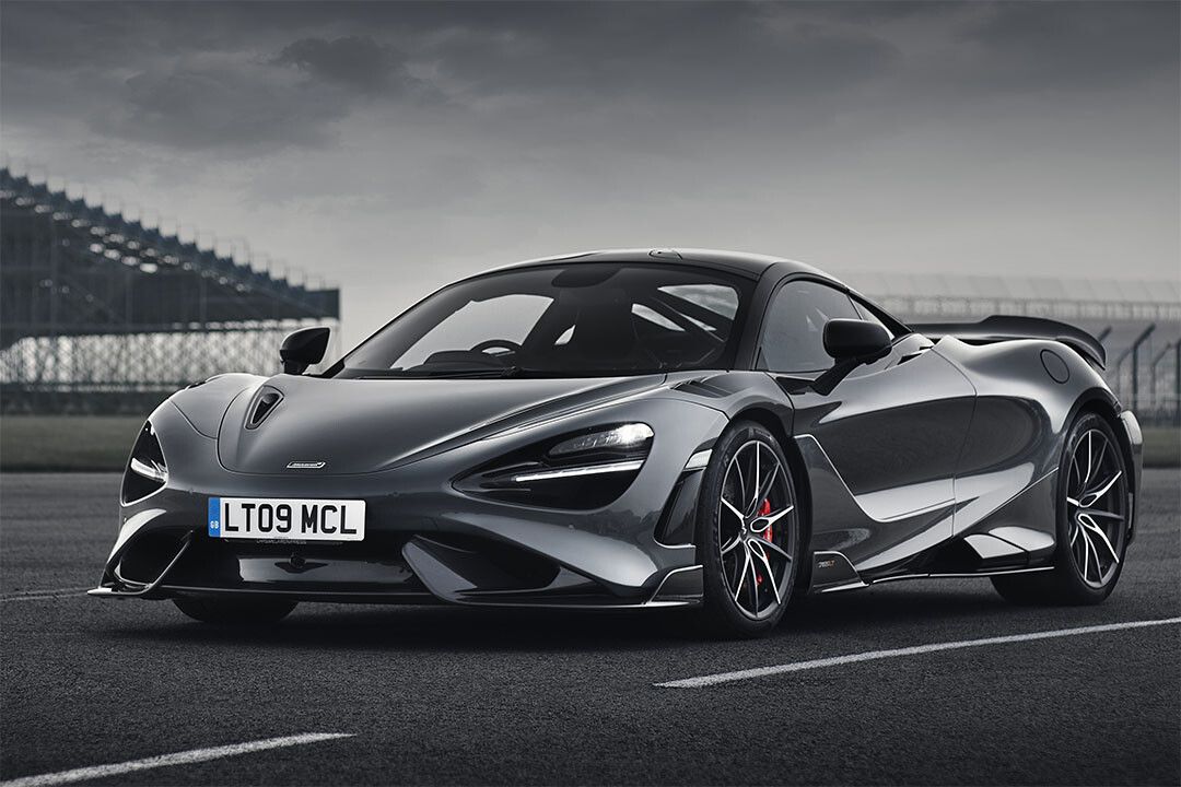 Mclaren 765Lt Sporty Car Black Coupe Wall Inoor Jigsaw Puzzle
