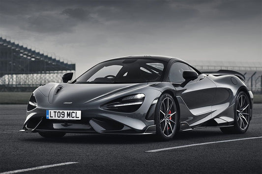 Mclaren 765Lt Sporty Car Black Coupe Wall Inoor Jigsaw Puzzle