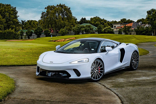 Mclaren Gt White Sport Car Green Yard Resort Home Decor Jigsaw Puzzle