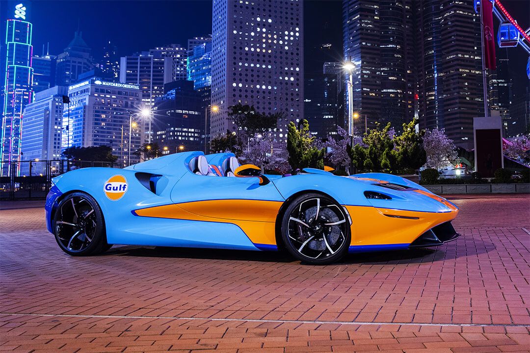 Mclaren Racing Car Elva Gulf Theme Wall Indoor Decor Jigsaw Puzzle
