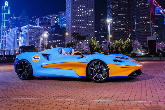 Mclaren Racing Car Elva Gulf Theme Wall Indoor Decor Jigsaw Puzzle