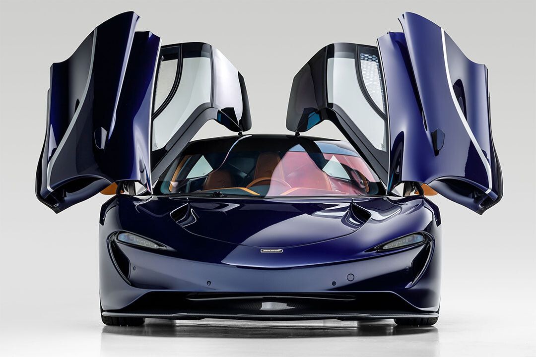 Mclaren Speedtail Sporty Car Open Doors Wall Indoor Decor Keychain