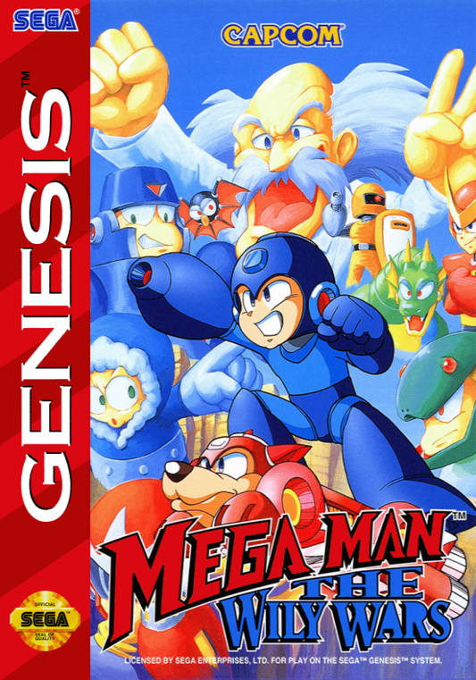 Mega Man The Wily Wars (Usa, From Genesis Mini) Genesis Print Poster