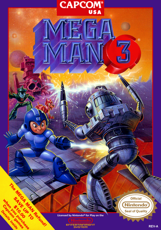 Mega Man 3 (Usa) Nes Print Poster