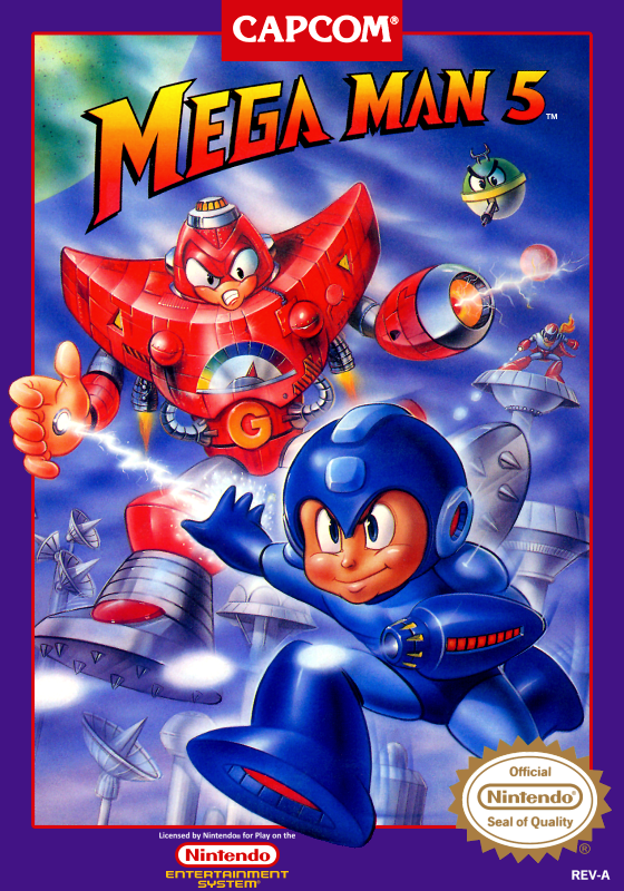 Mega Man 5 (Usa) Nes Print Poster