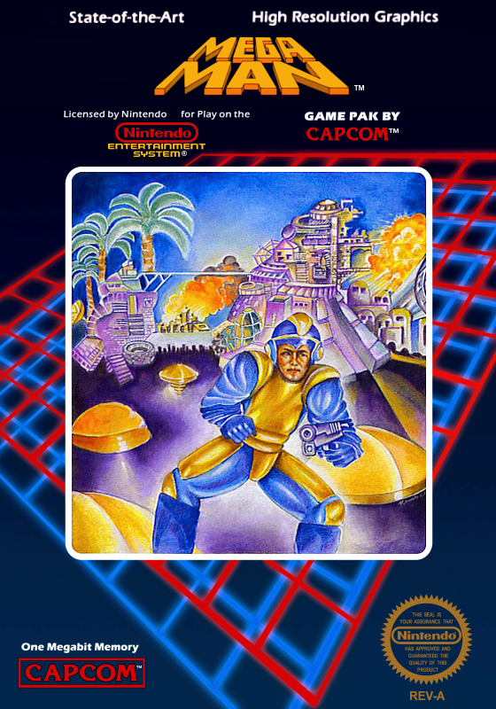 Mega Man (Usa) Nes Print Poster